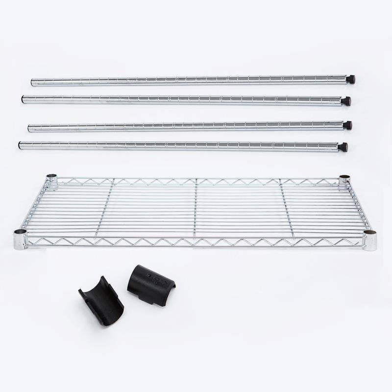 Putting rack kitchen storage rack stainless steel color shelf warehouse multi -layer storage household landing rack balcony rack