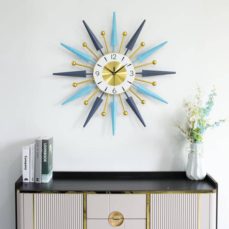 Creative Iron Metal Watch Living Room Porch House Decoration Clock Overseas Clocks
