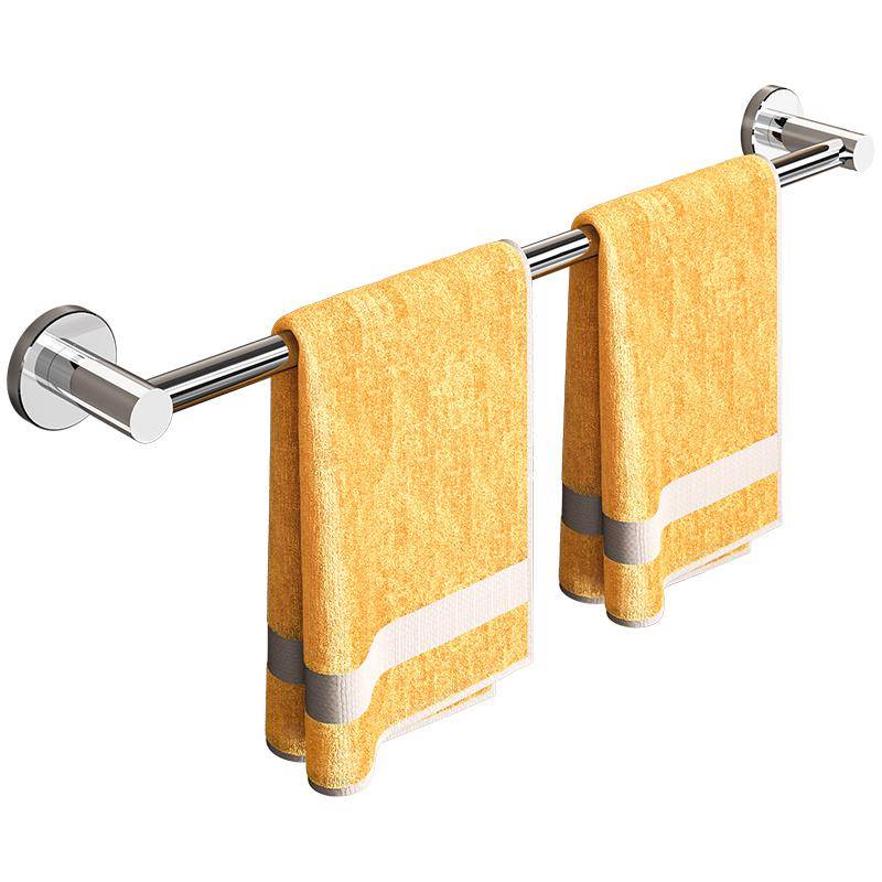 Donation -free drying towel pole shelf 304 stainless steel hanging pole single -pole shelf rack toilet toilet bathroom