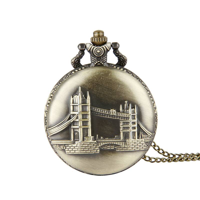 Large Classical Military Military Mira Lou Tower Retro Watch Retro Second Bridge fine chain pocket watch 8029