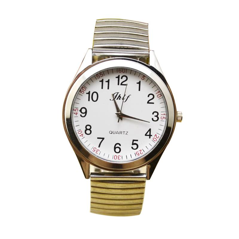 Large digital quartz tie spring loose elastic strap men's middle -aged and elderly watches women 2019 Youbaipais