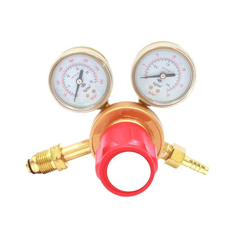 Manufacturers directly supply the all -copper outer thread oxygen meter, acetylene table, can be read clearly