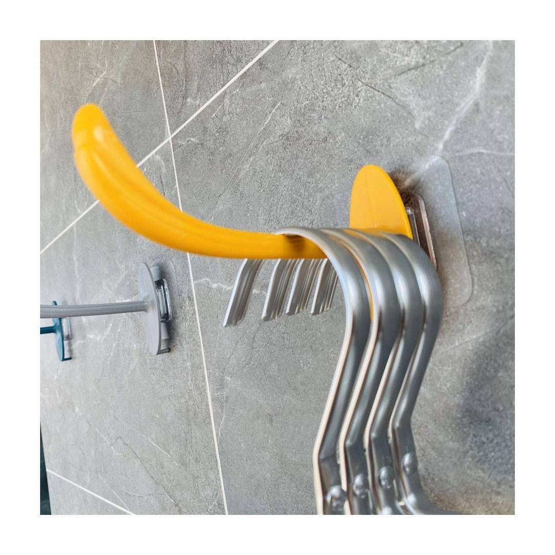 Drying rack hook rack storage artifact balcony to organize the provincial space wall hanging wall