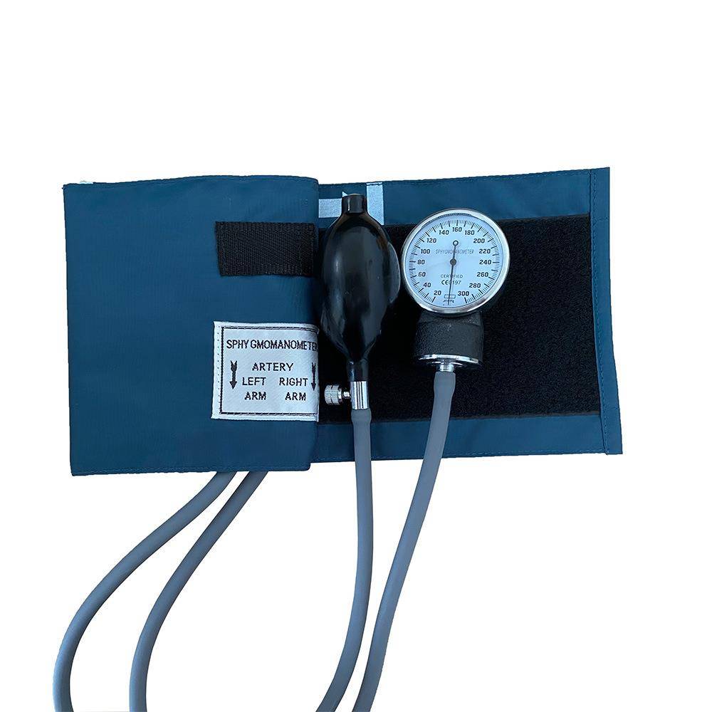 Manual sphygmomanometer meter, two -tube arm -type old blood pressure gauge measurement instrument mercury sleeve cuff accessories