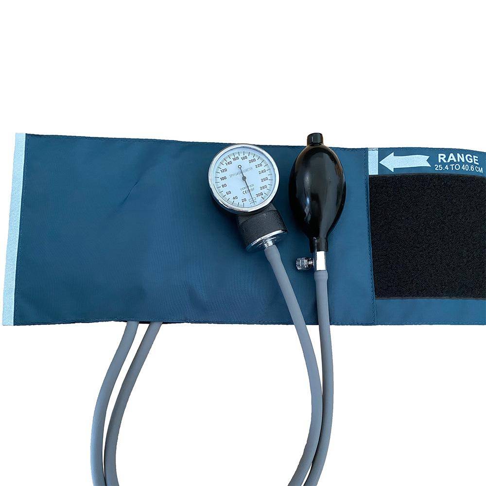 Manual sphygmomanometer meter, two -tube arm -type old blood pressure gauge measurement instrument mercury sleeve cuff accessories