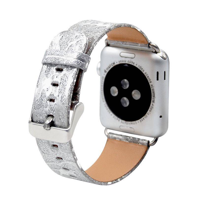 New iWATCH43 generation glitter gauze belt suitable for Apple watch Applewatch flash leather wristband