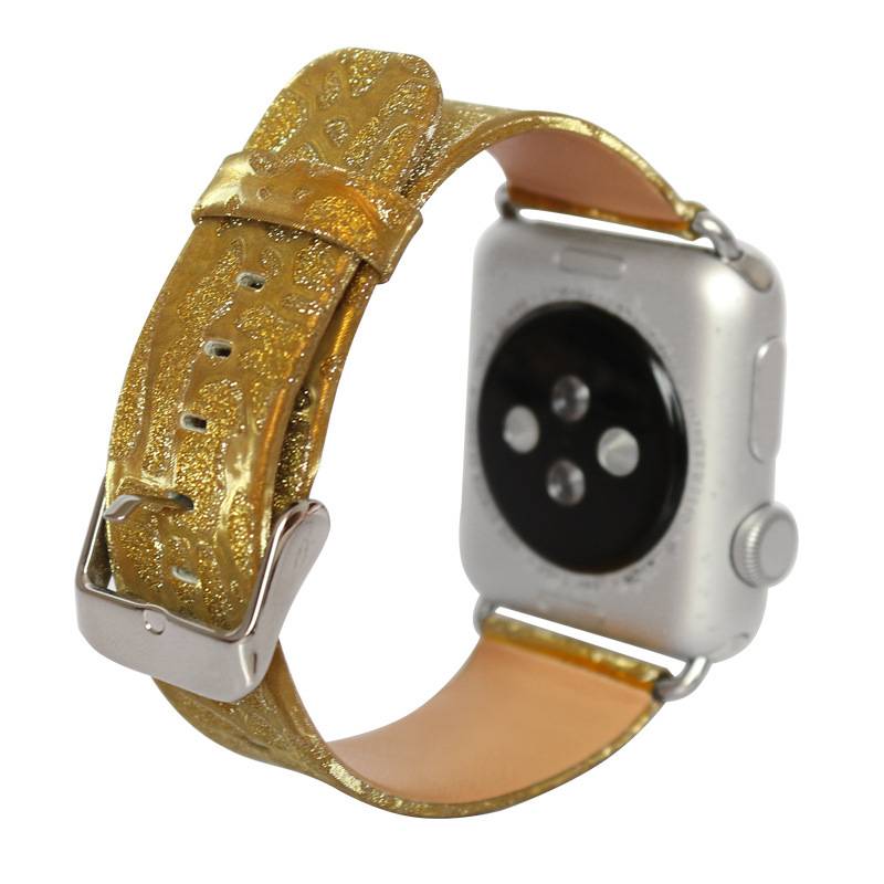 New iWATCH43 generation glitter gauze belt suitable for Apple watch Applewatch flash leather wristband