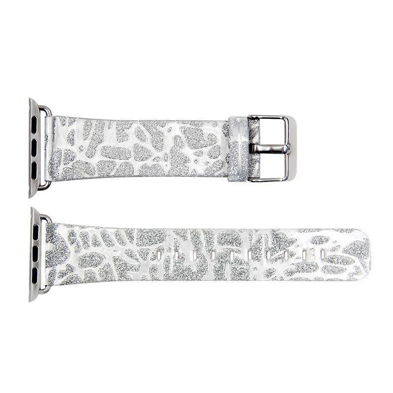New iWATCH43 generation glitter gauze belt suitable for Apple watch Applewatch flash leather wristband