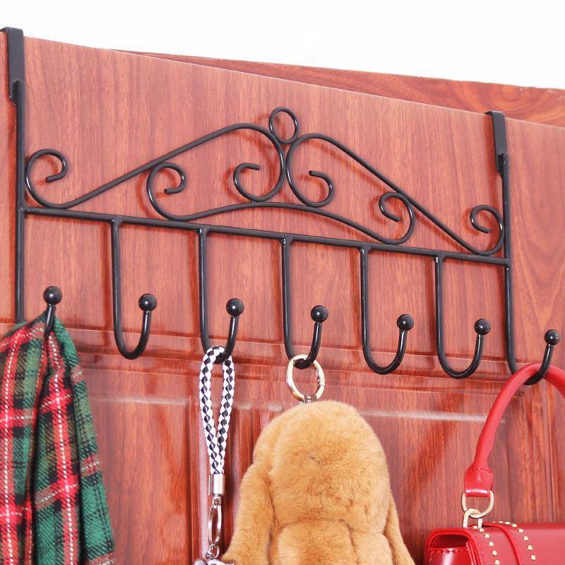 Behind the door behind the door, the bedroom hangs on the door on the door of the door hook the hanger without a trace coat hook to the hand to do freely
