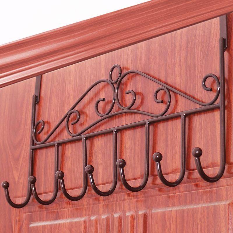 Behind the door behind the door, the bedroom hangs on the door on the door of the door hook the hanger without a trace coat hook to the hand to do freely