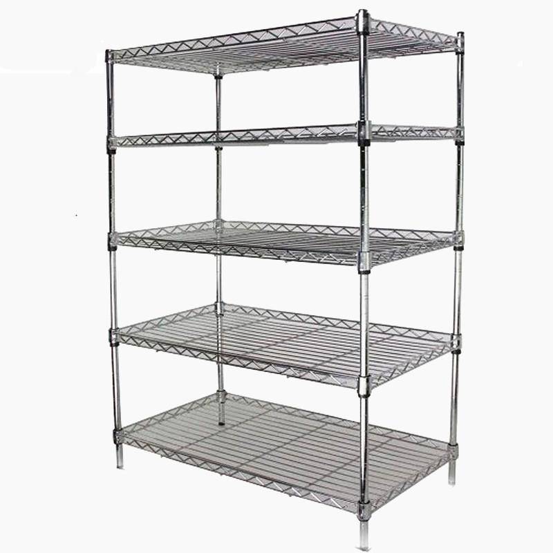 Stainless steel color stroke rack metal layer balcony balcony shelf kitchen consolidation frame landing storage shelf storage rack