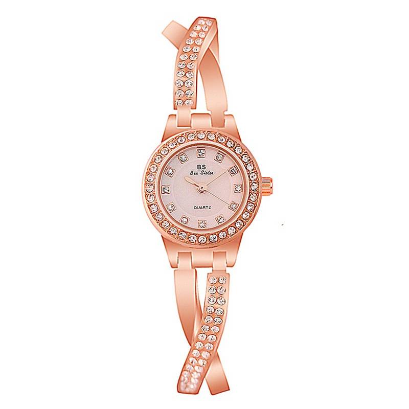 The new watch linked list is customized full of drill women's watch new hot selling genuine products