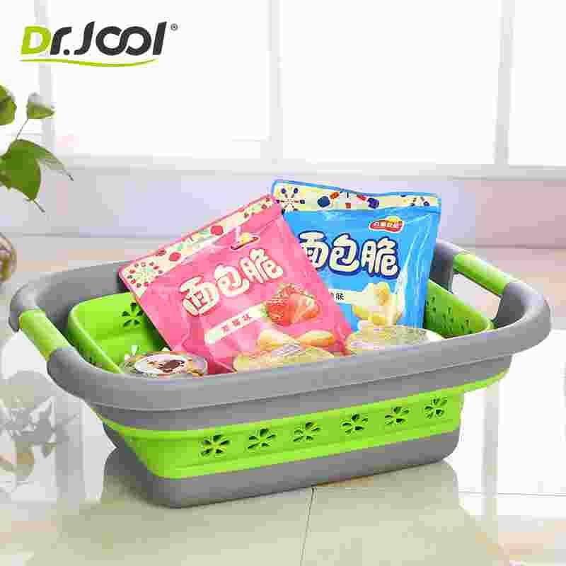 Flower Creative Hollow Folding Dirty Dirty Dirty Dirty Silicon Silicon Plaza Household Car Fruit Vegetables Drip Basketable Basketable Basketable Basketball