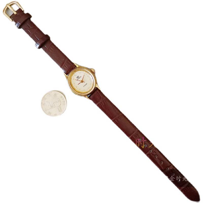 Inventory domestic cargo Qingdao Golden Anchor Manual String Women's Machine Watch Oval Ellipulia