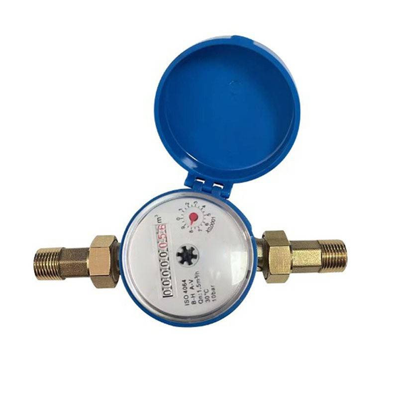 Water meter 4 points DN15 copper shell rotor single -current dry cold water meter/can be all copper single -flow cold water meter