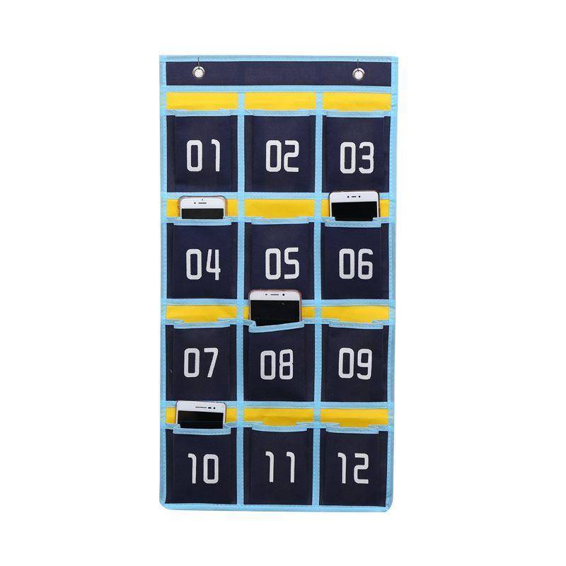 Class mobile phone bag hanging wall -style classroom skipping mobile phone storage bag storage bags and kindergarten morning inspection card bags