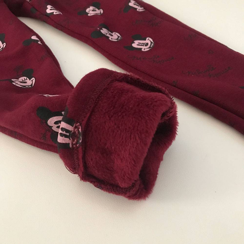 Original single genuine girl Xiaozhong Tong Chun Qiu Winter Plush Posted Velvet Warm thick leggings Guardian trousers