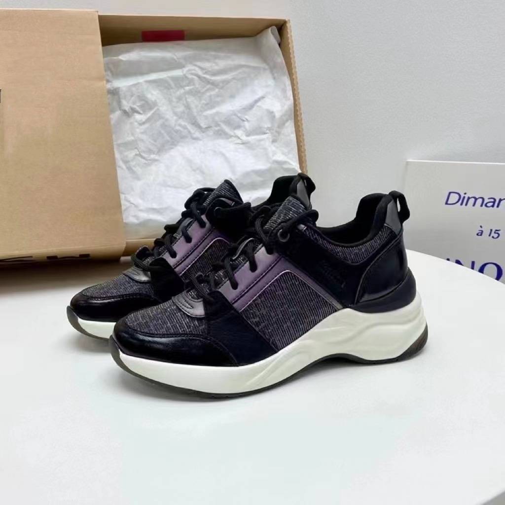 Xiao Chen Ji Yuan Single Chunqiu's new fashion versatile black thick sole shoes increase lace fashion casual women's shoes