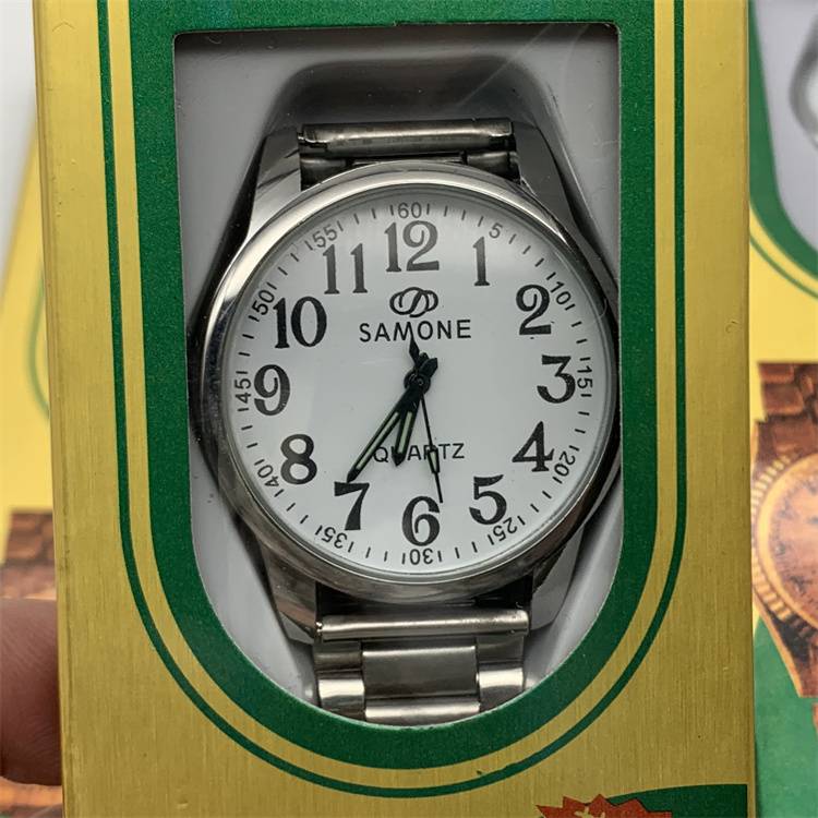 Simoni quartz watch 2035 movement watch men's and women's waterproof watch stainless steel surface bag steel belt