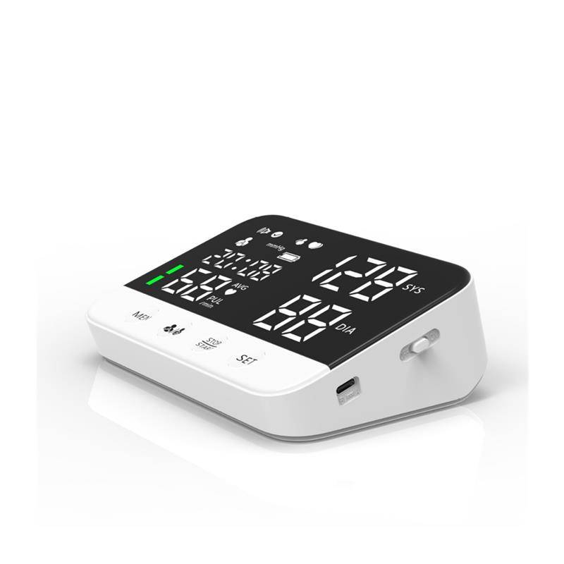 Cross -border large -screen LED household electronic blood pressure titer FDA smart English voice broadcasts