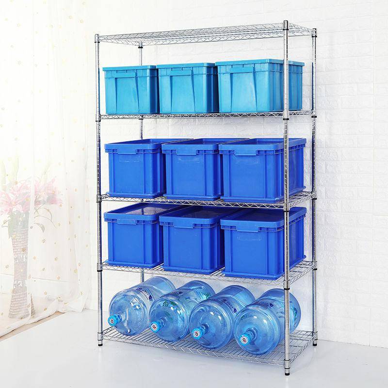 Storage and finishing rack stainless steel -colored storage rack Kitchen 45 -layer landing rack exemption bedroom multi -layer frame