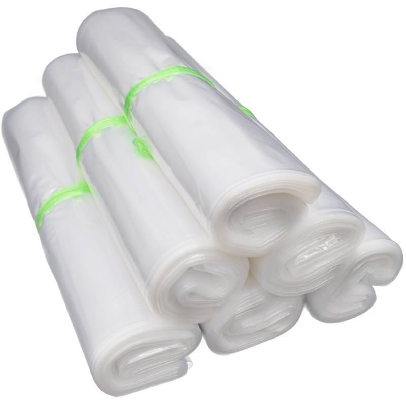 Large transparent PE flat mouth large plastic bag thickened packaging moisture -proof film bag custom food packaging endometrial bag