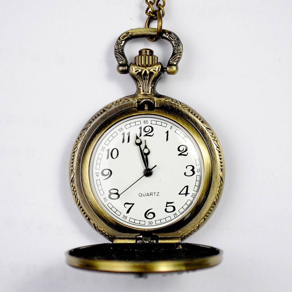 Pocket Watch Fashion Mid -Fire Head Retro Carved Capacity Flinking Pocket Watch 6012