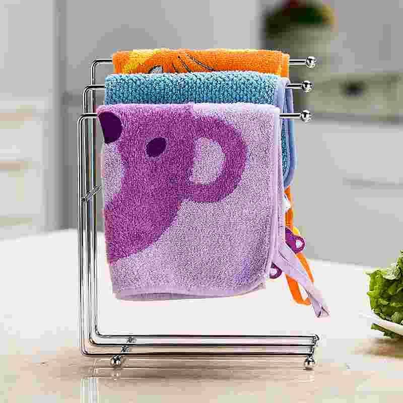 Stainless steel kitchen countertop stand -style rack hanging dishwashing rack storage rack small towels to dry the drain shelf