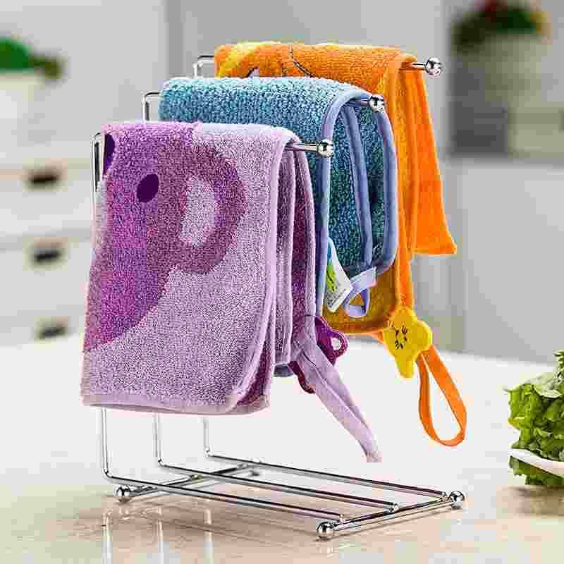 Stainless steel kitchen countertop stand -style rack hanging dishwashing rack storage rack small towels to dry the drain shelf