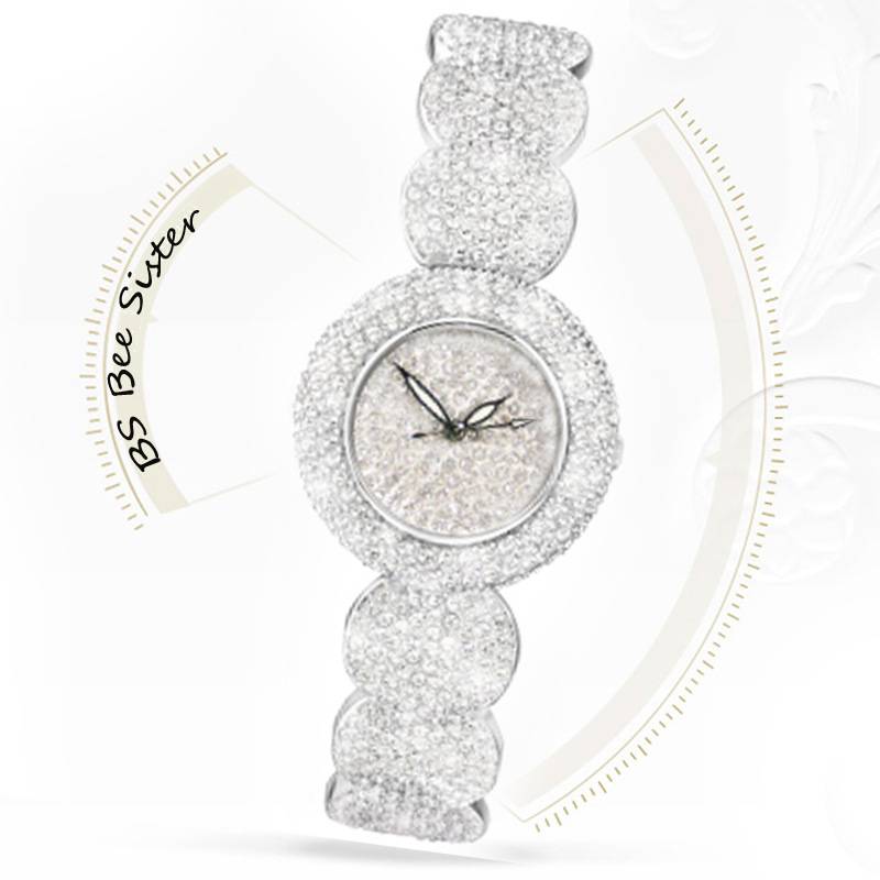 Trendy net red high -level student new Korean version of the chain watch linked list quality full drill women's watch genuine