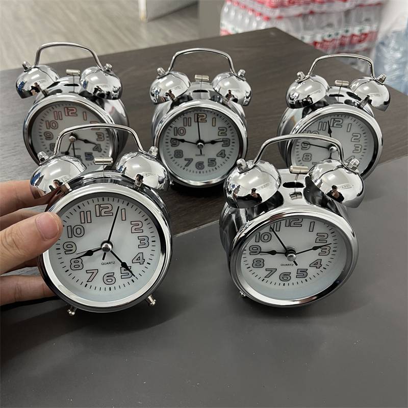 Factory processing!Different texture!Silent Student Lemon Alarm Retro Bell Lazy Peduen Alarm Clock