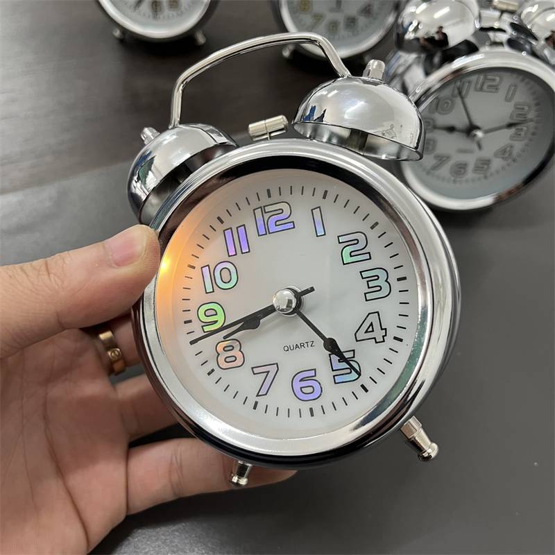 Factory processing!Different texture!Silent Student Lemon Alarm Retro Bell Lazy Peduen Alarm Clock