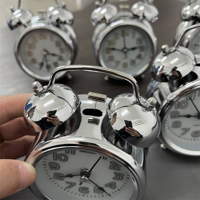 Factory processing!Different texture!Silent Student Lemon Alarm Retro Bell Lazy Peduen Alarm Clock