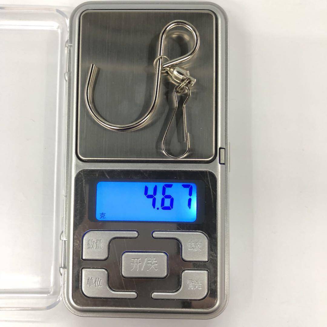 S -type self -rolled bearing hook outdoor hanging basket stainless steel rotation hook -linked billboard wind chip hook