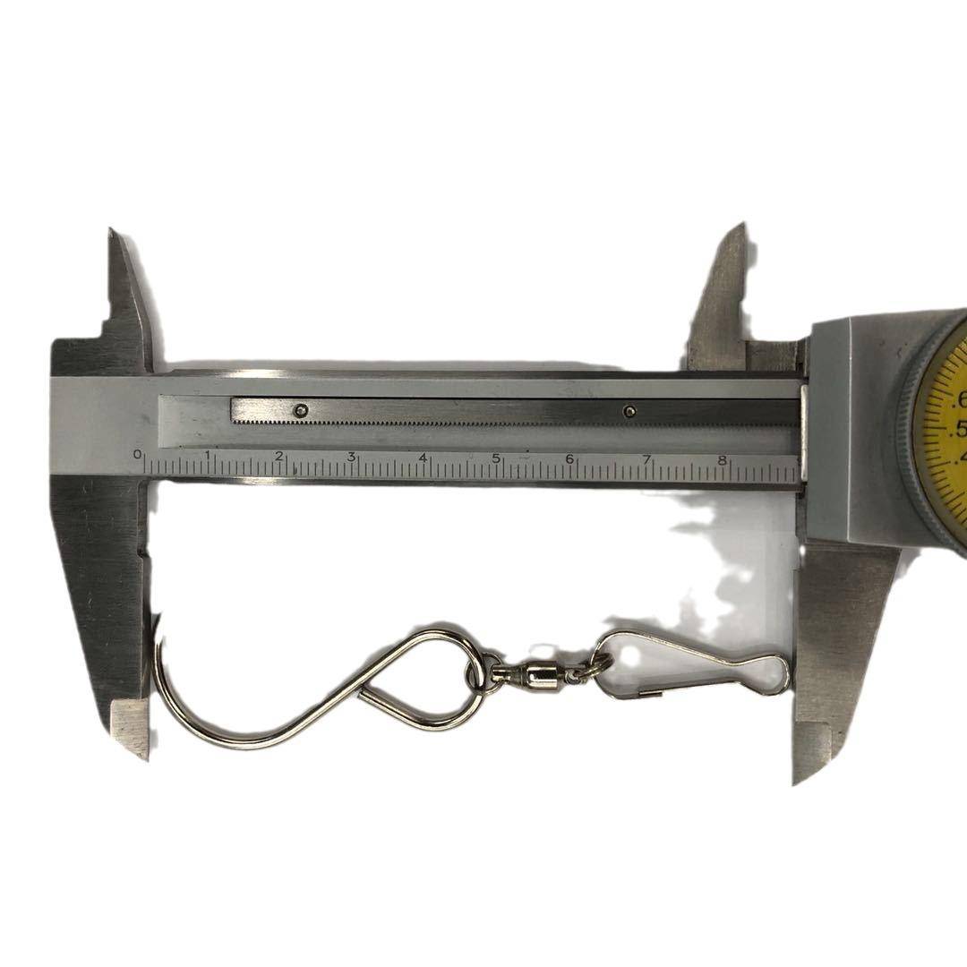 S -type self -rolled bearing hook outdoor hanging basket stainless steel rotation hook -linked billboard wind chip hook