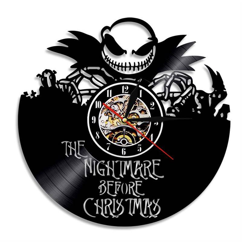 Cross -border vinyl clock Christmas Night Stunning Records, Creative Retro Nostalgic Old Home Interior Decoration