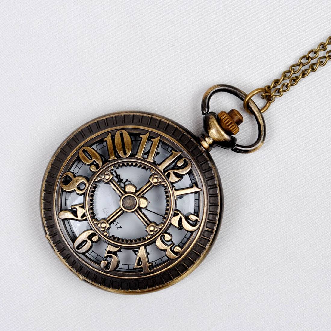 Cross -border large -scale lucky number hollow retro watch nostalgic nostalgic watches 8038