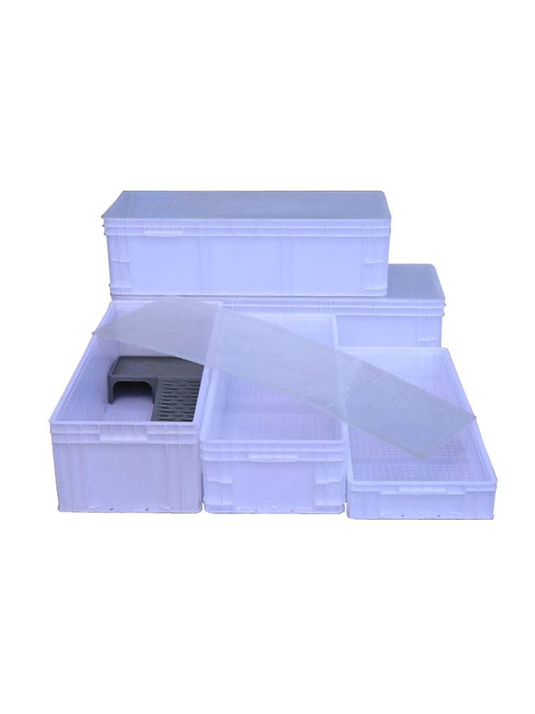 White plastic box ultra -long turnover box rectangular thick logistics box covers turtle box turtle tank breeding box