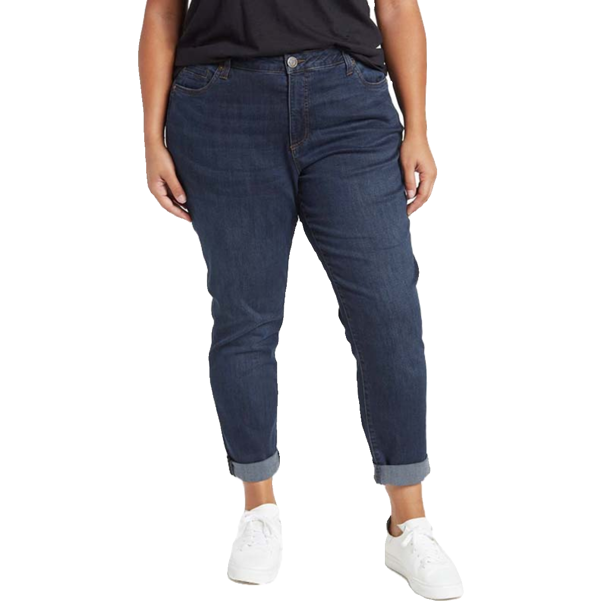 Extraorded women's jeans 200 catties of fat mm spring new European version high -waist elastic small feet pants trousers
