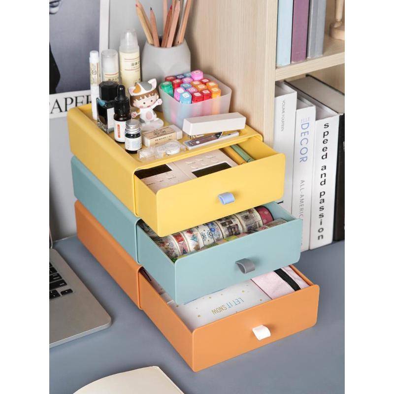 Pocket desktop box box drawer -type storage frame office small file locker library bookshelf desk to organize box