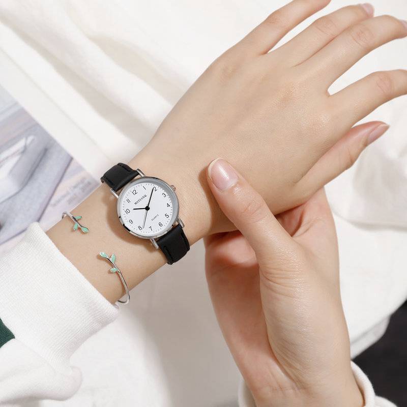 Exam Special Watch Men's and Women's Junior High School Students Civil Service Simple and Silence Machinery Trends College Electronic Quartz