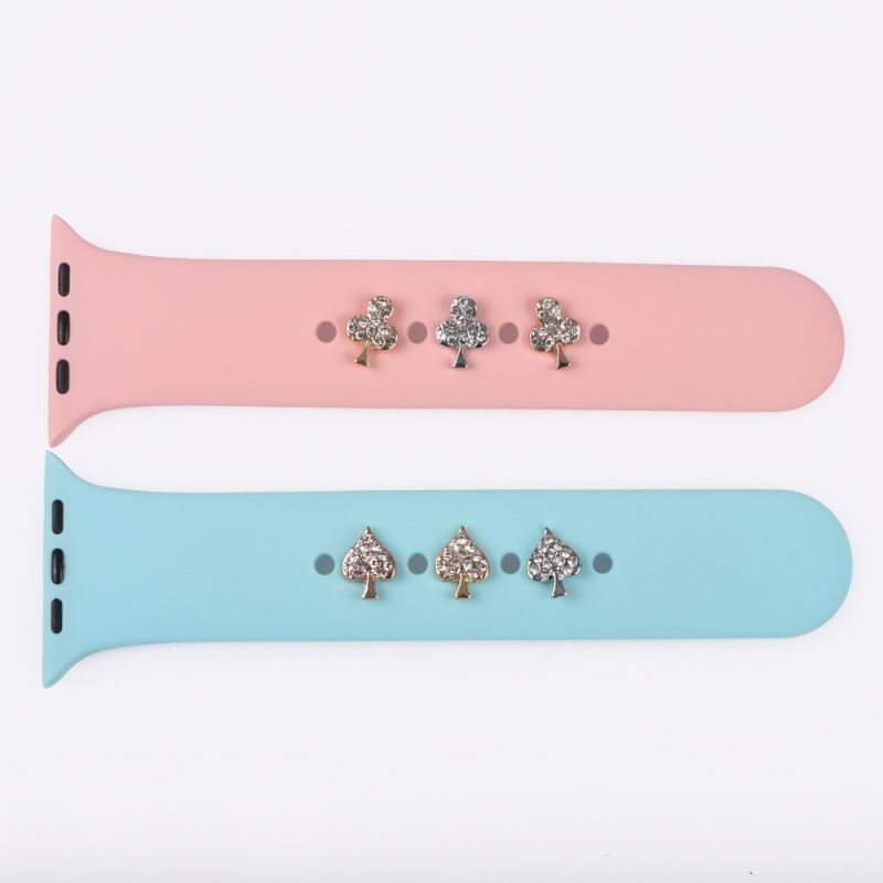 Custom Hard Enamel Band Charms For Bracelet Metal Paw Decorative Nails WatchWatch Charms For Smart Watch Bands & Accessories