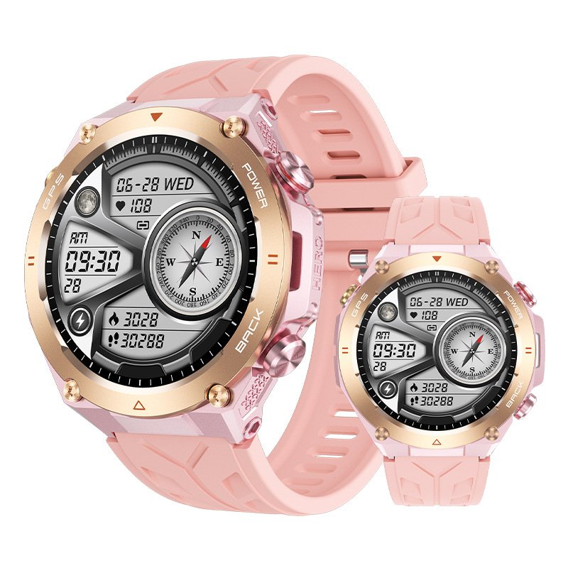 Outdoor GPS Sport Smart Watch KC82 With 1.45" Life Waterproof 650Mah Big Battery Reloj Smartwatch For Man Smart Watch 2023 2024