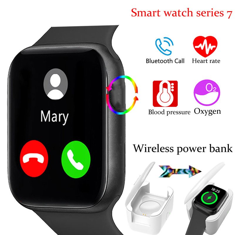 HW22 PRO Max Smart Watch Series 7 Always-on Display Wireless Charger BTCall Smartwatch IWO 13 14 Plus for Men Women
