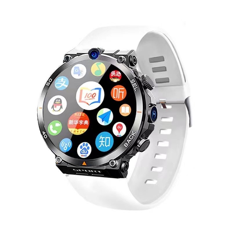 2024 new arrival 4G 5G smart watch H10 WiFi GPS dual camera video call NFC 4+64GB 900MAH battery Android sport smart watch