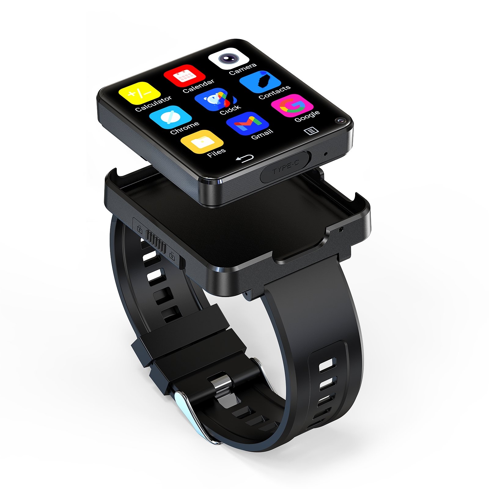 Big Large Screen 2.64inch 4G Dual Camera android 11.0 smart watch Wifi GPS Phone Call smartwatch