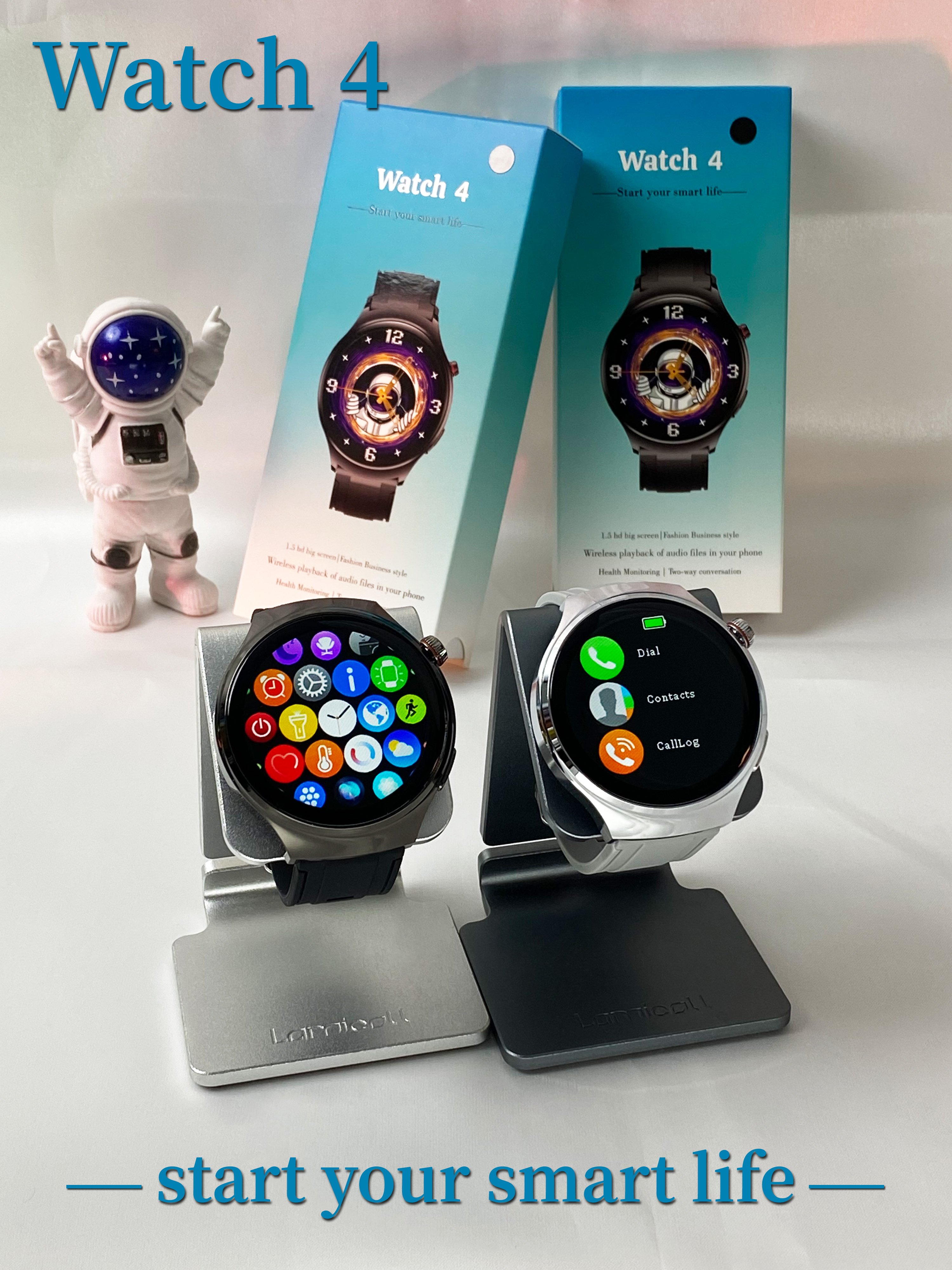 watch 4 Smartwatch 1.5 HD Screen BT Call Smart Watch for men Sports Wearable Devices watch 4 pro GT4 GTS4 relojes inteligentes
