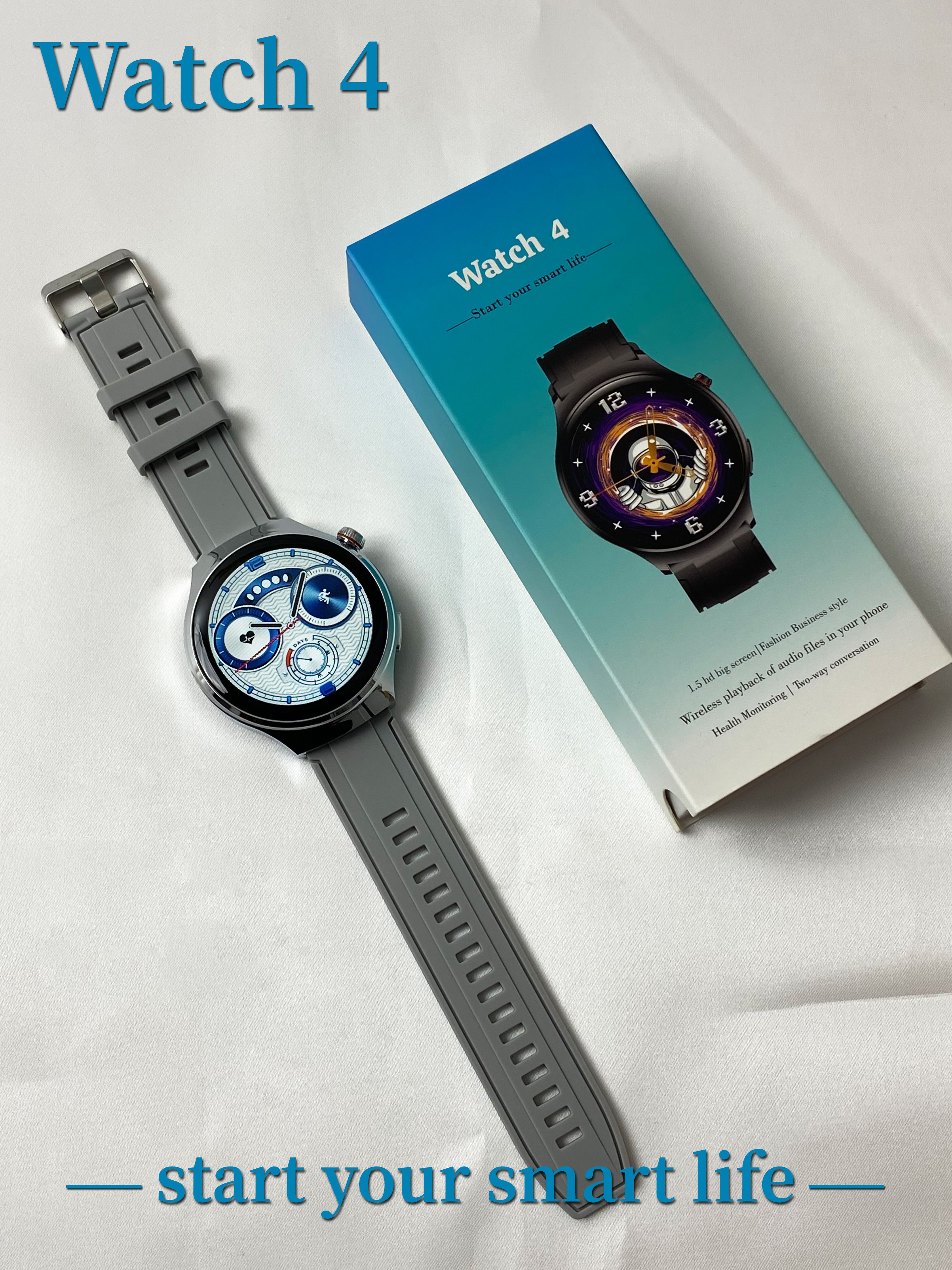 watch 4 Smartwatch 1.5 HD Screen BT Call Smart Watch for men Sports Wearable Devices watch 4 pro GT4 GTS4 relojes inteligentes