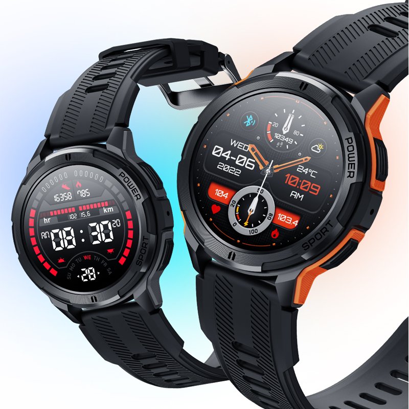 Popular Outdoor AMOLED Smart Watch C25, 1.43inch 466*466 Screen 410mAh Battery Phone Call Fitness Waterproof Sport Watch