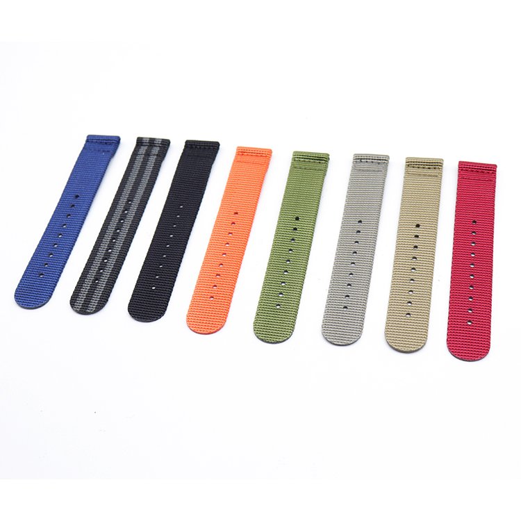 2024 Hot Selling Custom Nylon Watch Straps with 316 Stainless Steel Buckles 20 mm Smart Watch Straps